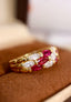 14K GOLD 2.28 CTW NATURAL RUBY & DIAMOND RING