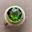 14K GOLD 5.95 CT NATURAL TOURMALINE & DIAMOND RING