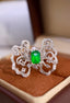 14K GOLD 1.92 CTW NATURAL EMERALD & DIAMOND RING