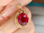 14K GOLD 6.10 CT NATURAL TOURMALINE & DIAMOND PENDANT( WITHOUT CHAIN )