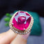 14K GOLD 9.96 CTW NATURAL TOURMALINE & DIAMOND RING