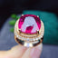 14K GOLD 9.96 CTW NATURAL TOURMALINE & DIAMOND RING