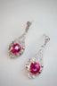 14K GOLD 1.77 CTW NATURAL RUBY & DIAMOND EARRINGS