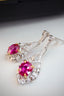 14K GOLD 1.77 CTW NATURAL RUBY & DIAMOND EARRINGS