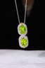 14K GOLD 2.72 CTW NATURAL PERIDOT & DIAMOND NECKLACE