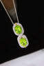 14K GOLD 2.72 CTW NATURAL PERIDOT & DIAMOND NECKLACE