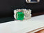 14K GOLD 2.65 CT NATURAL EMERALD & DIAMOND RING