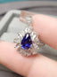 14K GOLD 2.74 CTW NATURAL SAPPHIRE & DIAMOND RING/PENDANT( WITHOUT CHAIN )