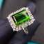 14K GOLD 6.33 CTW NATURAL TOURMALINE & DIAMOND RING