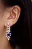 14K GOLD 2.97 CTW NATURAL SAPPHIRE & DIAMOND EARRINGS