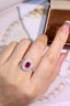 14K GOLD 1.97 CTW NATURAL RUBY & DIAMOND RING