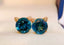 14K GOLD 6.05 CT NATURAL TOPAZ & DIAMOND EARRINGS