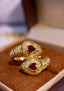 14K GOLD 1.01 CTW NATURAL RUBY & DIAMOND RING