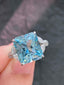 14K GOLD 6.40 CTW NATURAL AQUAMARINE & DIAMOND RING