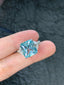 14K GOLD 6.40 CTW NATURAL AQUAMARINE & DIAMOND RING