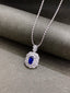 14K GOLD 2.16 CTW NATURAL SAPPHIRE & DIAMOND PENDANT( WITHOUT CHAIN )