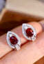 14K GOLD 1.92 CTW NATURAL RUBY & DIAMOND EARRINGS