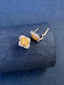 14K GOLD 2.30 CTW NATURAL YELLOW DIAMOND & DIAMOND EARRINGS