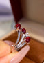 14K GOLD 1.70 CTW NATURAL RUBY & DIAMOND RING