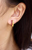 14K GOLD 2.10 CT NATURAL RUBY EARRINGS