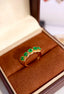 14K GOLD 1.14 CTW NATURAL EMERALD & DIAMOND RING