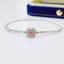 14K GOLD 1.07 CTW NATURAL PINK DIAMOND & DIAMOND BRACELET