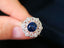 14K GOLD 2.47 CTW NATURAL SAPPHIRE & DIAMOND RING