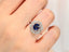 14K GOLD 2.47 CTW NATURAL SAPPHIRE & DIAMOND RING