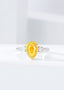 14K GOLD 1.24 CTW NATURAL YELLOW DIAMOND & DIAMOND RING