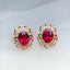 14K GOLD 1.50 CT NATURAL TOURMALINE & DIAMOND EARRINGS