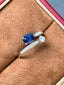 14K GOLD 1.03 CTW NATURAL SAPPHIRE & DIAMOND RING