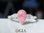 GIA CERTIFIED 14K GOLD 0.60 CTW NATURAL PINK DIAMOND & DIAMOND RING