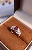 14K GOLD 1.18 CTW NATURAL RUBY & DIAMOND RING