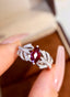 14K GOLD 1.18 CTW NATURAL RUBY & DIAMOND RING