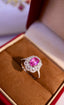 14K GOLD 2.16 CTW NATURAL PADPARADSCHA SAPPHIRE & DIAMOND RING