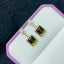 14K GOLD 2.54 CTW NATURAL TOURMALINE & DIAMOND EARRINGS