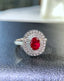 14K GOLD 1.65 CTW NATURAL RUBY & DIAMOND RING