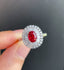 14K GOLD 1.65 CTW NATURAL RUBY & DIAMOND RING