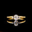 14K GOLD 0.32 CTW NATURAL H DIAMOND RING