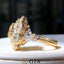 GIA CERTIFIED 14K GOLD 1.42 CTW NATURAL YELLOW DIAMOND & DIAMOND RING