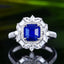 14K GOLD 3.03 CTW NATURAL SAPPHIRE & DIAMOND RING/PENDANT( WITHOUT CHAIN )