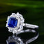 14K GOLD 3.03 CTW NATURAL SAPPHIRE & DIAMOND RING/PENDANT( WITHOUT CHAIN )