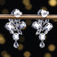 14K GOLD 6.36 CTW NATURAL SAPPHIRE & SAPPHIRE EARRINGS