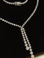 14K GOLD 8 CT NATURAL H DIAMOND NECKLACE