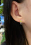 14K GOLD 0.42 CTW NATURAL YELLOW DIAMOND & DIAMOND EARRINGS