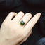 14K GOLD 4.80 CTW NATURAL TOURMALINE & DIAMOND RING