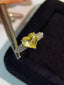 14K GOLD 2.58 CT NATURAL SAPPHIRE & DIAMOND RING