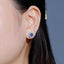 14K GOLD 2.81 CTW NATURAL SAPPHIRE & DIAMOND EARRINGS