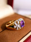 14K GOLD 1.59 CTW NATURAL SAPPHIRE & DIAMOND RING