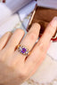 14K GOLD 1.59 CTW NATURAL SAPPHIRE & DIAMOND RING